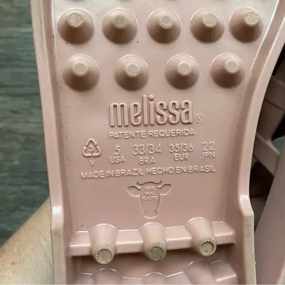 Melissa Disco Sandals in Dark Matte Pink 5 - Picture 8 of 11